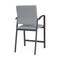 Lesro Newport Hip Chair Metal Frame, Charcoal, RS Fog Upholstery NP1161 - alternate 2